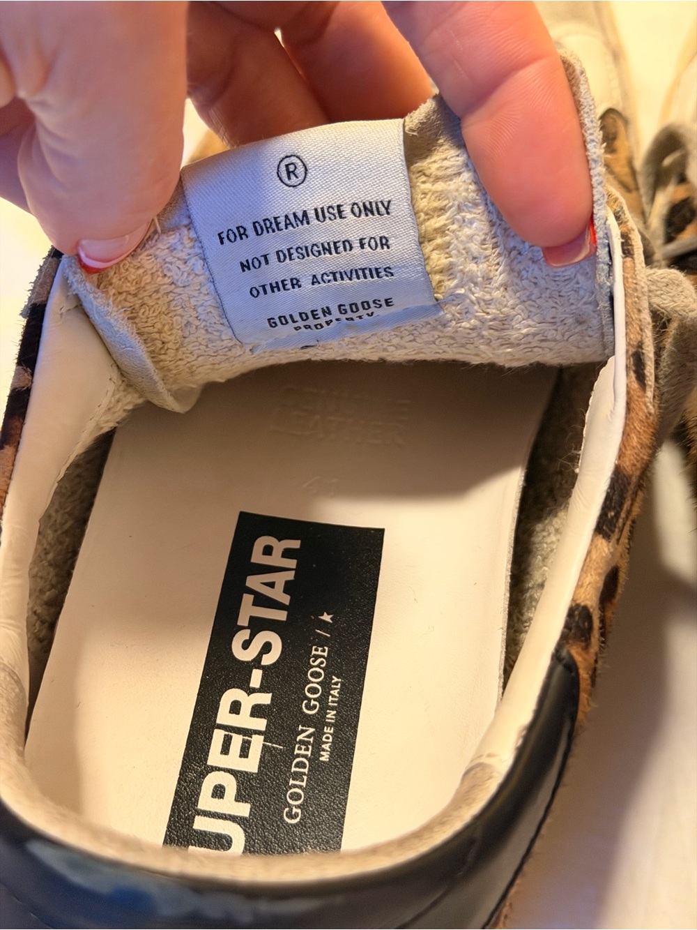 GOLDEN GOOSE Women's Super-Star in leopard print leather - Picture 11 of 13